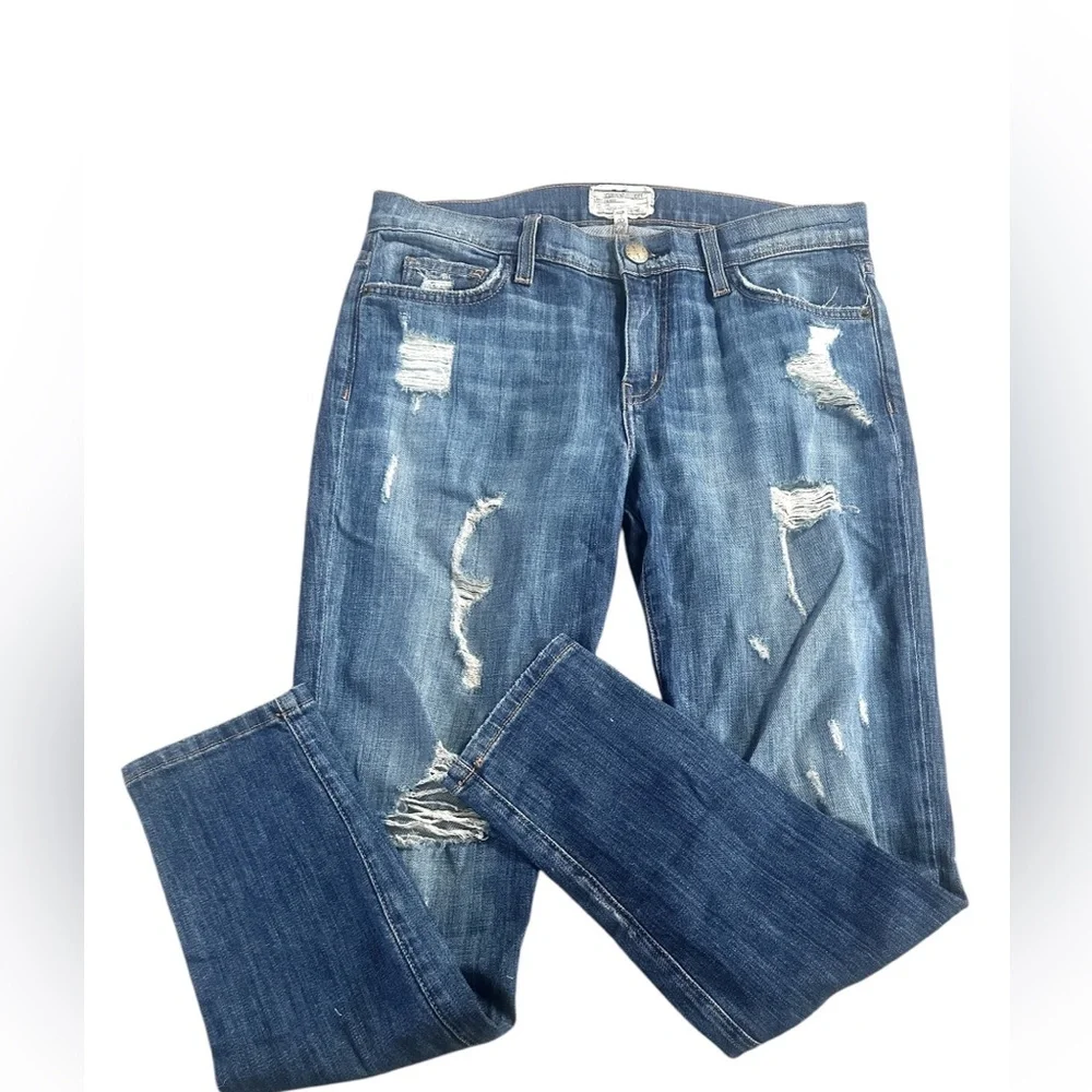 Women Current Elliott Stiletto Jodie Shredded Denim Jeans size‎ 28
